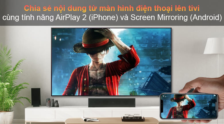Tivi LED LG 43UP7750PTB - Chia sẻ màn hình dễ dàng từ điện thoại lên TV
