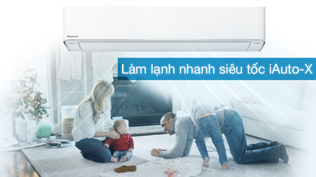 Điều hoà Panasonic 2 HP CU/CS-XZ18XKH-8-Tận hưởng cảm giác mát mẻ với khả năng làm lạnh siêu tốc iAuto-X