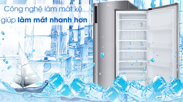 Tủ đông LG 165 lít GN-F304PS - Nhiệt độ lan tỏa đều, nhanh chóng với công nghệ làm mát tủ Tủ đông LG 165 lít GN-F304PS - Nhiệt độ lan tỏa đều, nhanh chóng với công nghệ làm mát tủ