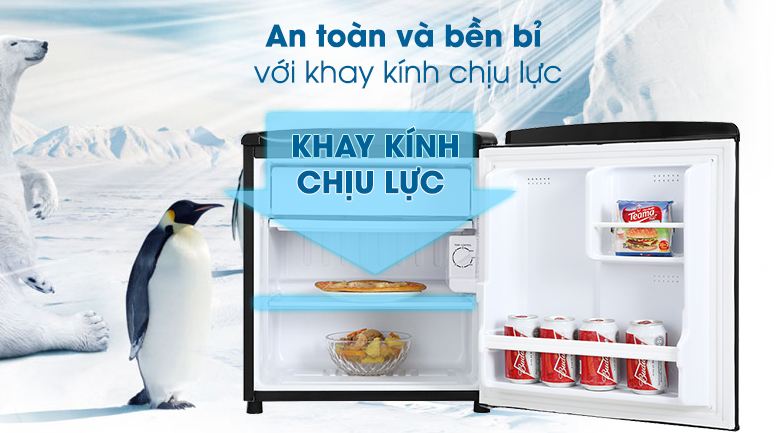 Tủ lạnh Aqua 50 lít AQR-D59FA(BS)