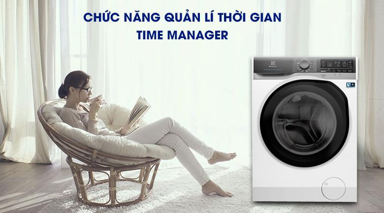 Thoải mái hơn với chế độ hẹn giờ - Máy giặt sấy Electrolux Inverter 11 kg EWW1141AEWA