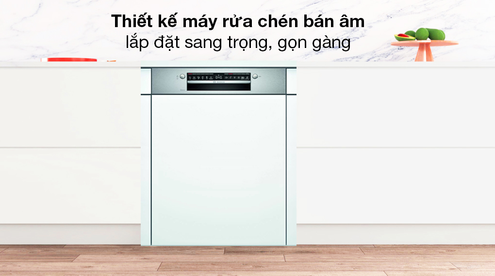 Máy rửa chén bán âm Bosch SMI4HVS33E